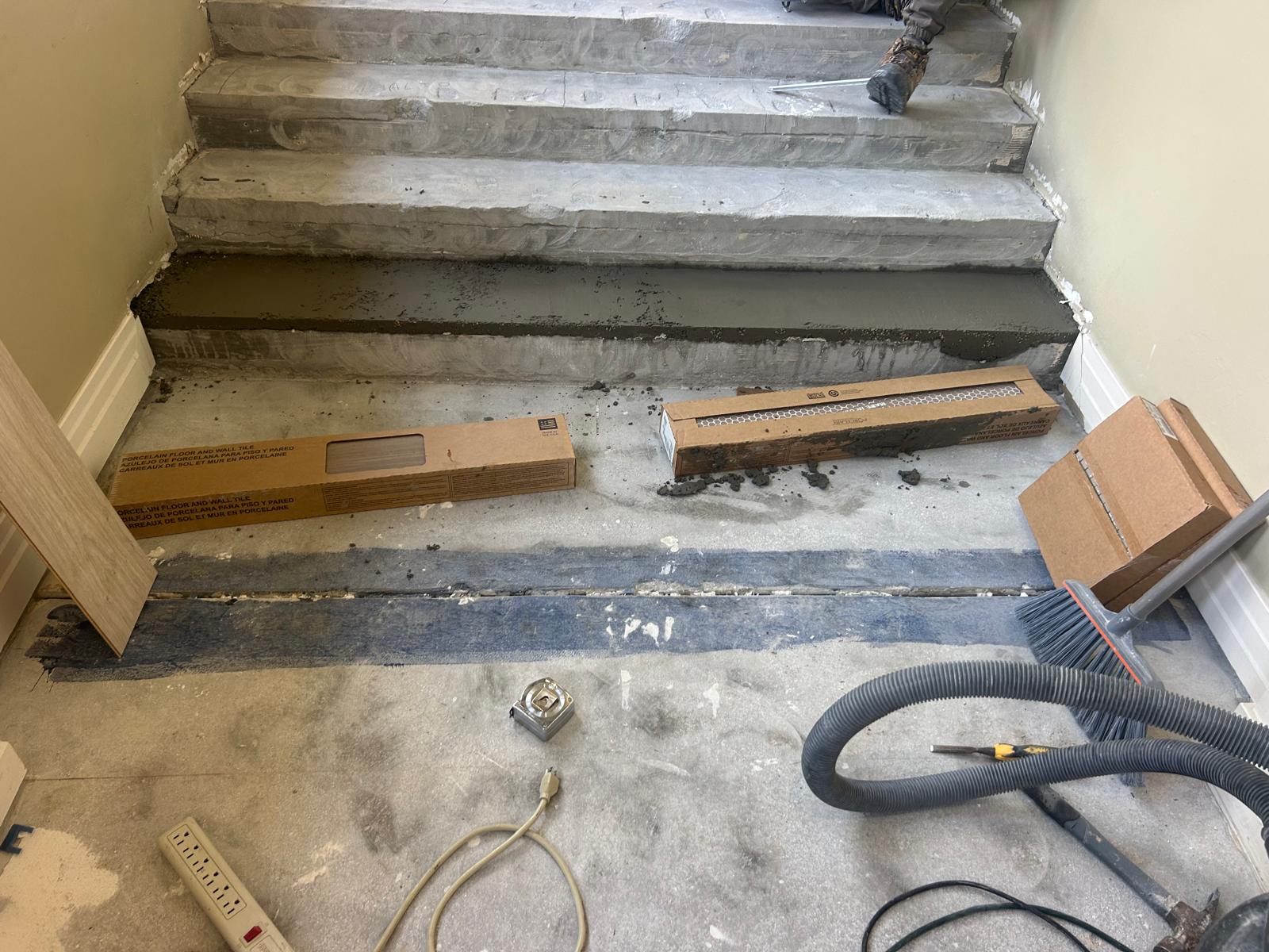 Hardwood flooring installation